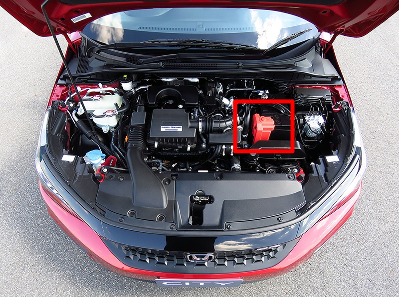 ฝาครอบขั้วแบตเตอรี่ HONDA CITY ปี2020-2025 (ขั้วบวก) แท้ศูนย์ (ตัว 1.0 TURBO) - Image 4