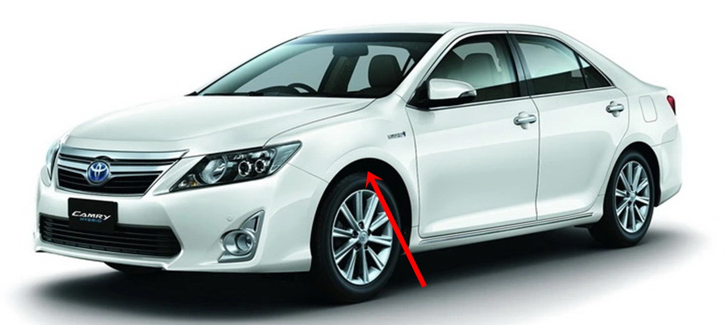 พลาสติกซุ้มล้อหน้า TOYOTA CAMRY ปี2012-2014 LH / RH แท้ศูนย์ (สำหรับ รุ่น HYBRID เท่านั้น) (ราคา ต่อข้าง) - Image 5
