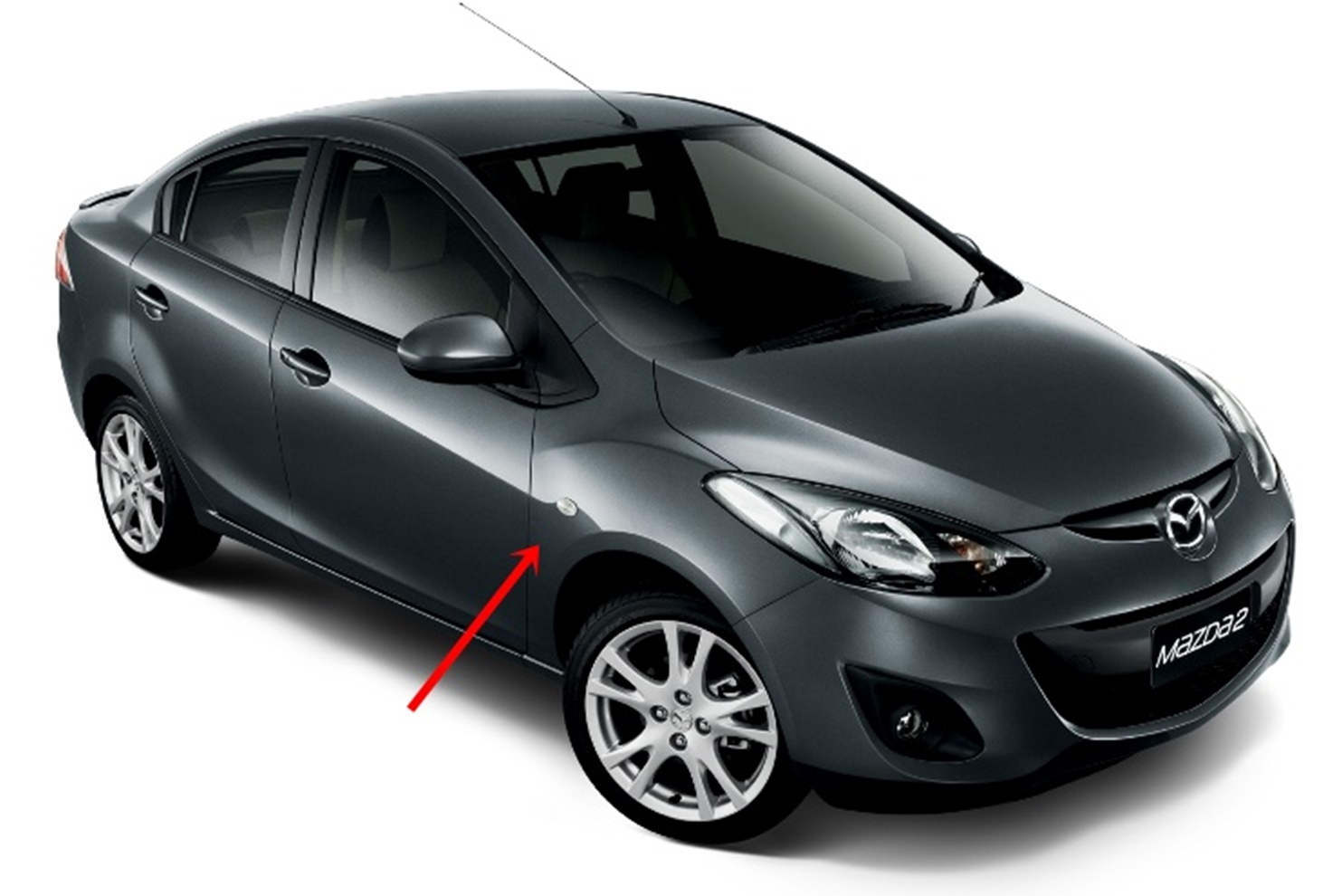 แก้มบังโคลนหน้า MAZDA 2 ปี2009-2014 LH / RH (มีรูไฟเลี้ยว) (ราคา ต่อข้าง) - Image 6