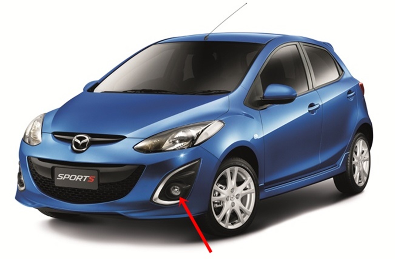 ไฟสปอร์ตไลท์ MAZDA 2 ปี2009-2014 LH / RH แท้ศูนย์ (โฉม SPORT) (พร้อม ขายึด) (ราคา ต่อข้าง) - Image 3
