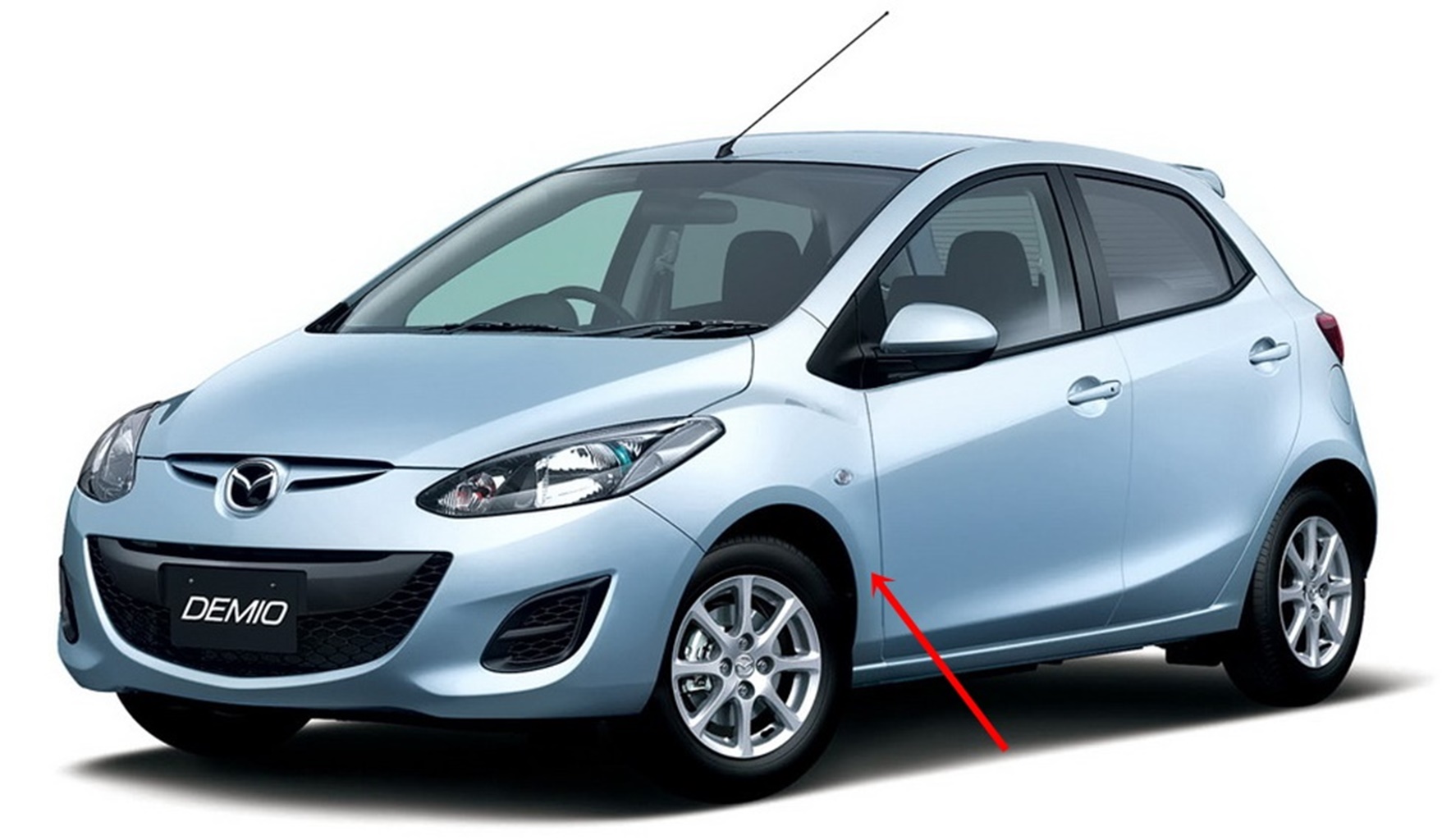 แก้มบังโคลนหน้า MAZDA 2 ปี2009-2014 LH / RH (มีรูไฟเลี้ยว) (ราคา ต่อข้าง) - Image 5