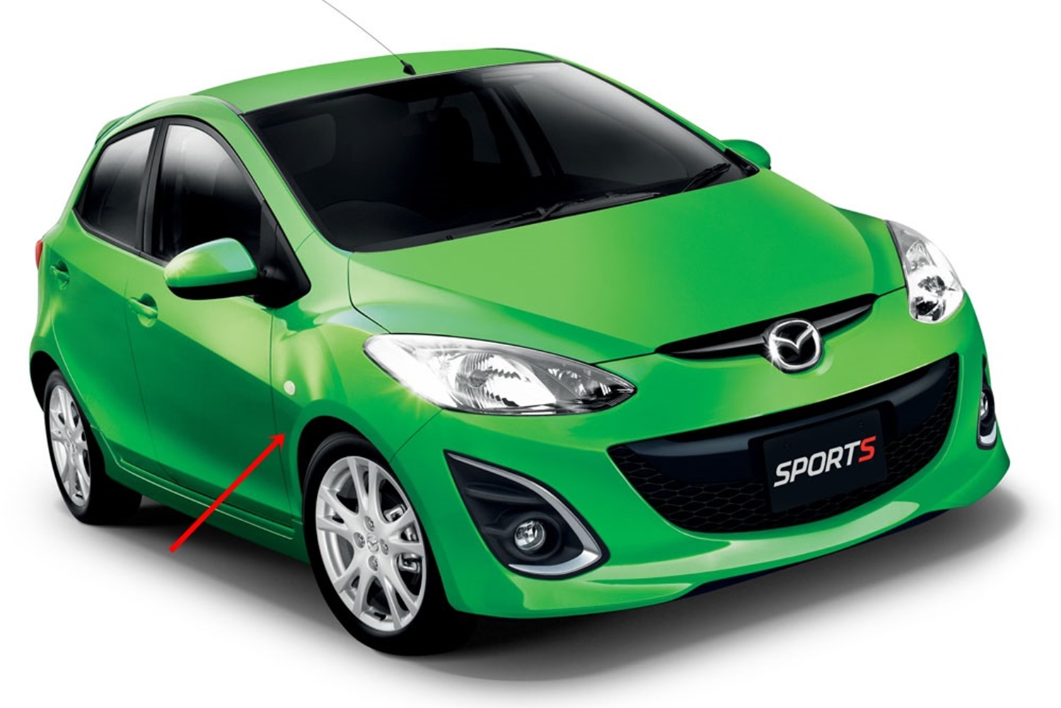 แก้มบังโคลนหน้า MAZDA 2 ปี2009-2014 LH / RH (มีรูไฟเลี้ยว) (ราคา ต่อข้าง) - Image 4
