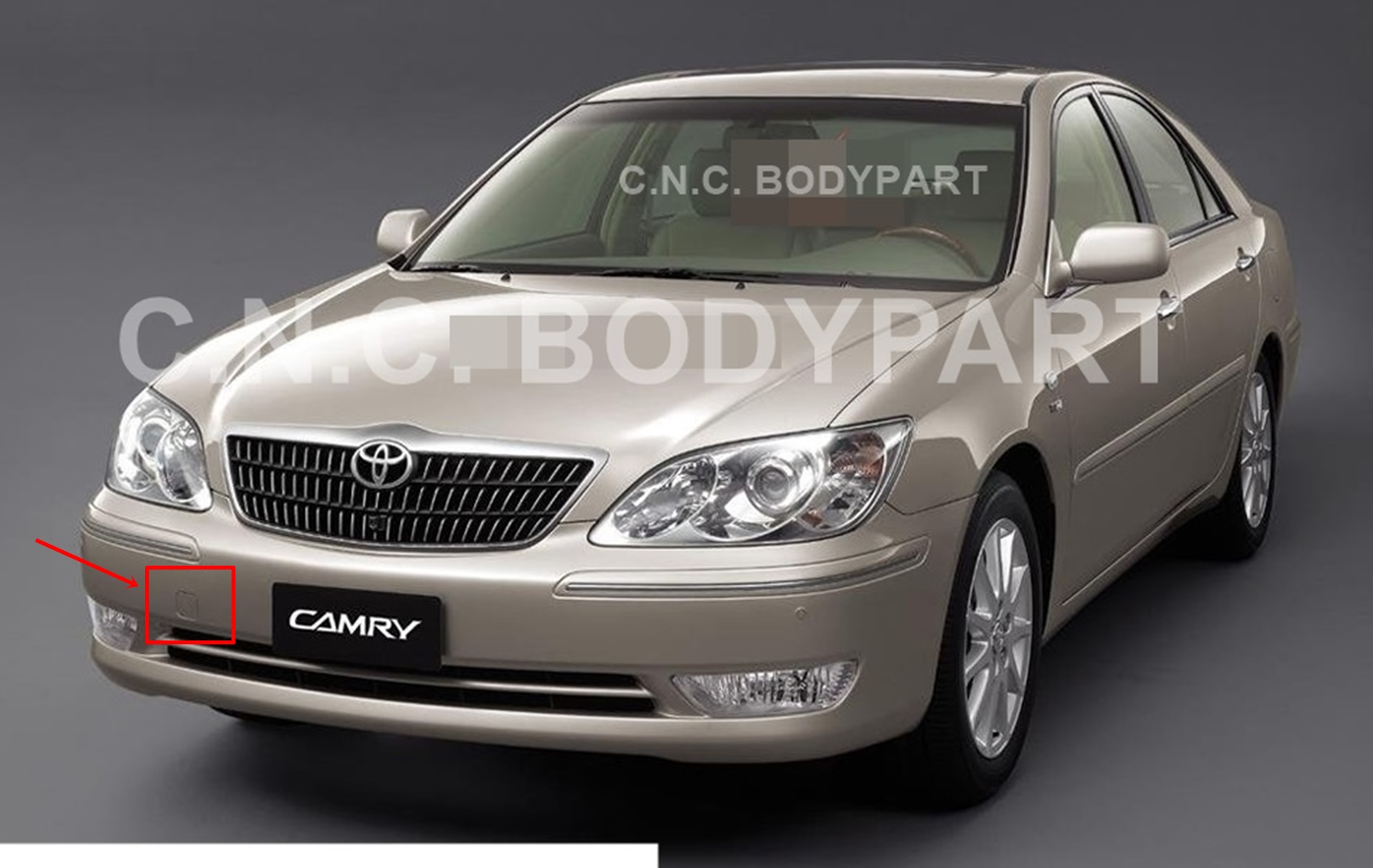 ฝาปิดหูลากจูง หน้า TOYOTA CAMRY ปี2005-2006 แท้ศูนย์ (โฉม MC เท่านั้น) - Image 3