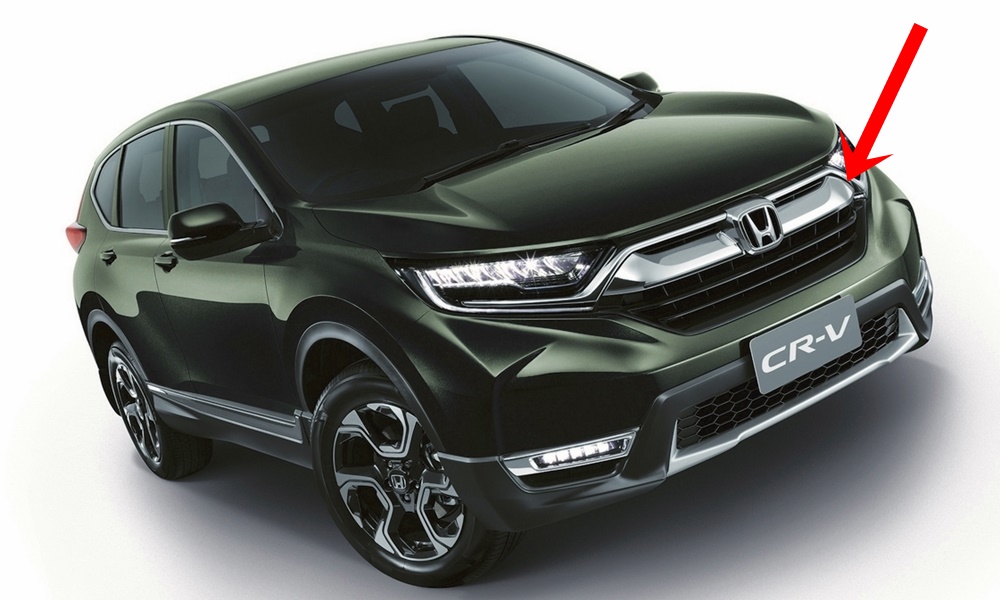 คิ้วหน้ากระจัง HONDA CRV ปี2017-2020 แท้ศูนย์ สำหรับ รุ่น G.5 โฉมแรก คิ้วชุบ (CR-V) - Image 5